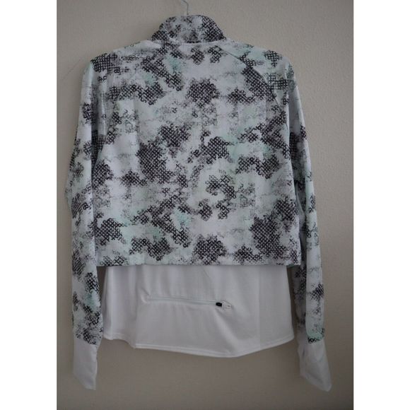 Spyder Active SP835 Women's Sz M White/Black Layered Jacket w/Thumbholes $98 - Picture 2 of 12